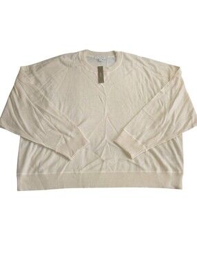 J. Crew 3X Oversized Crew Neck Sweatshirt In Merino Wool